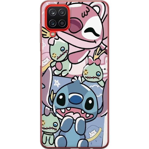 Samsung Galaxy A12 Genomskinligt Skal Stitch