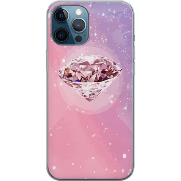 Apple iPhone 12 Pro Gjennomsiktig deksel Glitter Diamant