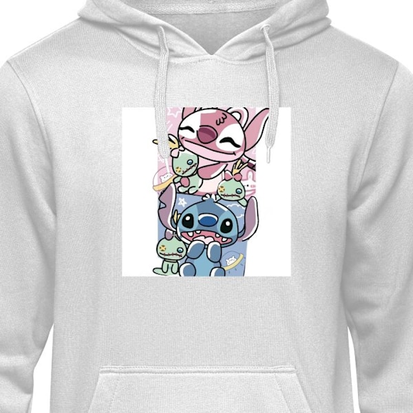 Hoodie för Vuxen | Bekväm Huvtröja Stitch grå L