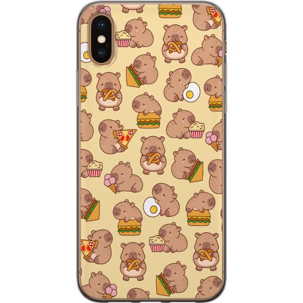 Apple iPhone XS Max Läpinäkyvä kuori Kawaii capybara puhelinkotelo useilla söpöillä hahmoilla