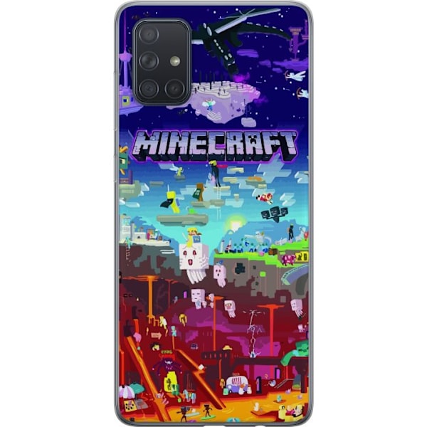 Samsung Galaxy A71 Gjennomsiktig deksel Minecraft