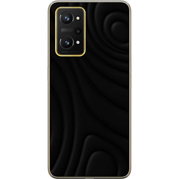 Realme GT Neo 3T Gjennomsiktig deksel Svarte Bølger