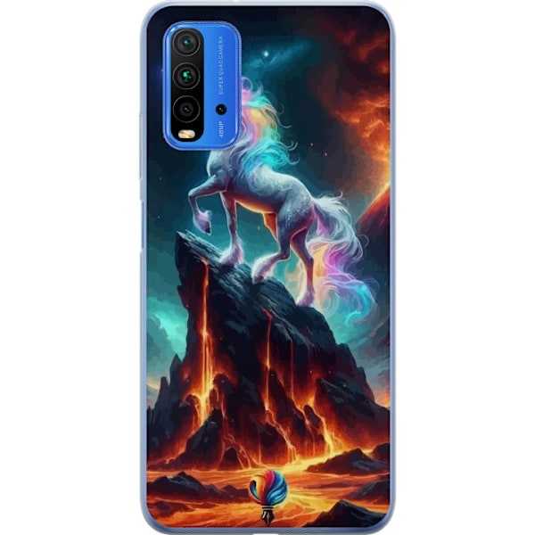 Xiaomi Redmi 9T Läpinäkyvä kuori Yksisarvinen