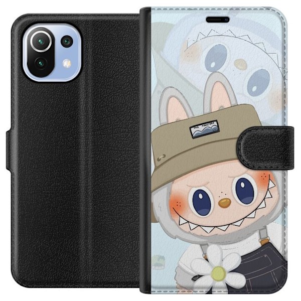 Xiaomi Mi 11 Lite Lommeboketui Labubu med hatt - Pop Mart-figu
