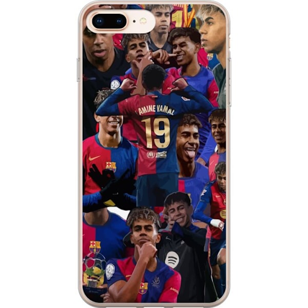 Apple iPhone 7 Plus Läpinäkyvä kuori Lamine Yamal mobiilikotelo jalkapallofaneille
