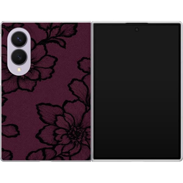 Kompatibelt Mobildeksel til Samsung Galaxy Z Fold8 Bjørnebærblomst lila