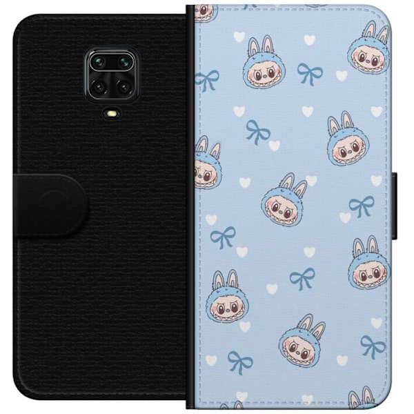 Xiaomi Redmi Note 9S Plånboksfodral Labubu Fire Spirit – Eldigt monster i rött och orange