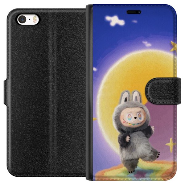 Apple iPhone SE (2016) Lommeboketui Labubu Neon Pop - Neonfarg