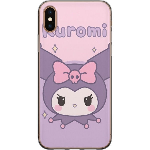 Apple iPhone XS Genomskinligt Skal Kuromi Kawaii