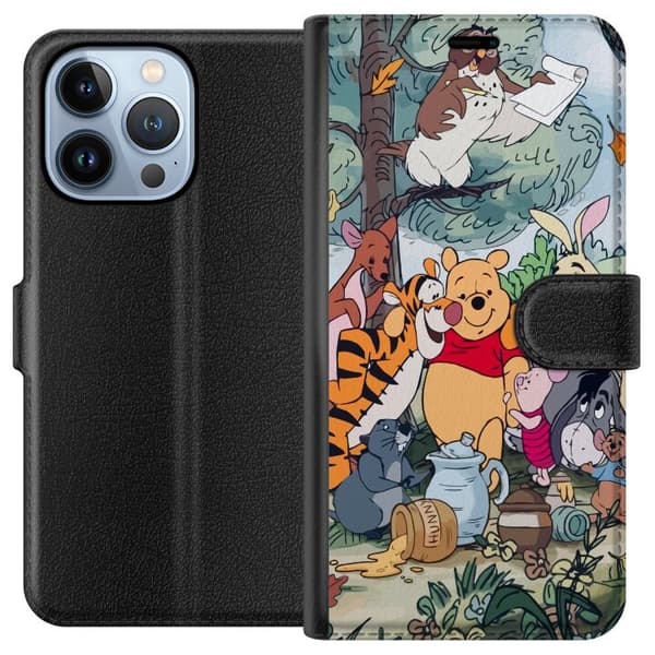 Kompatibelt Plånboksfodral till Apple iPhone 13 Pro Nalle Puh och hans vänner
