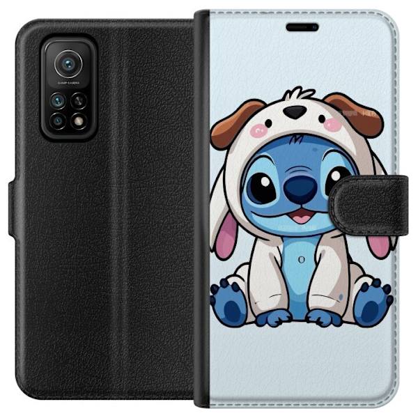 Xiaomi Mi 10T 5G Lompakkokotelo Stitch Koirapuku Lilo & Stitch Disney Hauska Design Sininen Avaruusolento Sarjakuva Hahmo Suosittu Lapsille Suosittu D