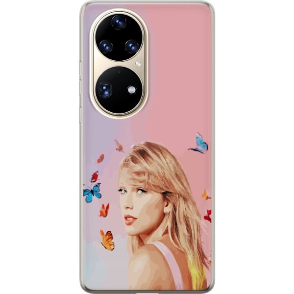 Huawei P50 Pro Läpinäkyvä kuori Taylor Swift Perhosia