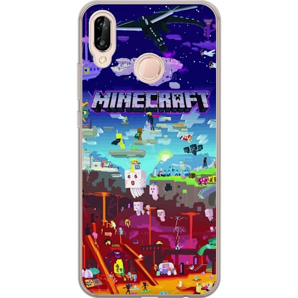 Huawei P20 lite Gennemsigtig cover Minecraft