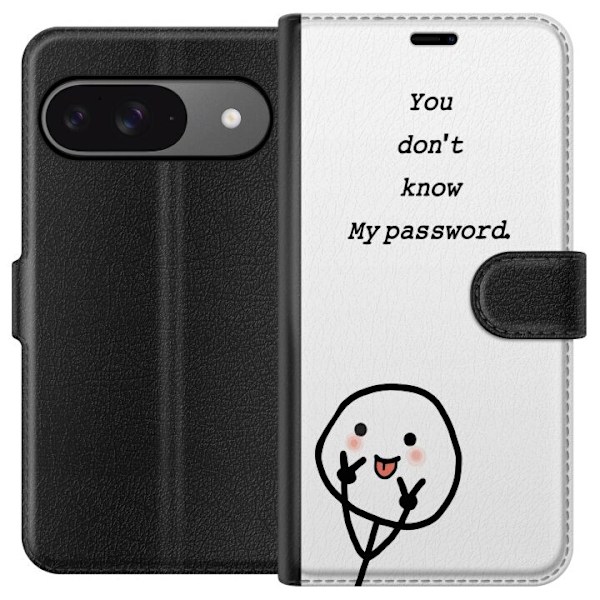 Google Pixel 9 Pro Plånboksfodral You Don’t Know My Password – edgy textmotiv med attityd