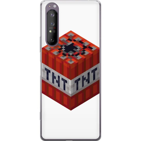 Sony Xperia 1 II Genomskinligt Skal Minecraft TNT