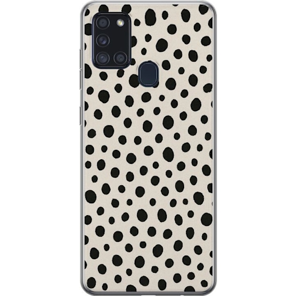 Samsung Galaxy A21s Genomskinligt Skal Dot Dance