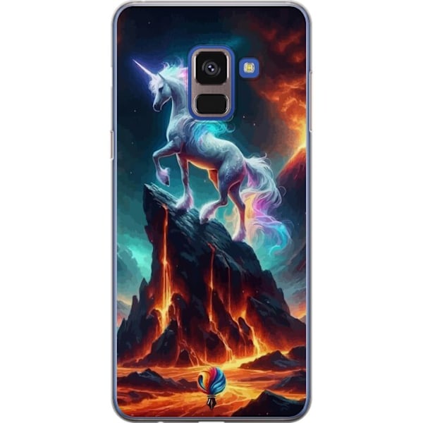 Samsung Galaxy A8 (2018) Gennemsigtig cover Enhjørning