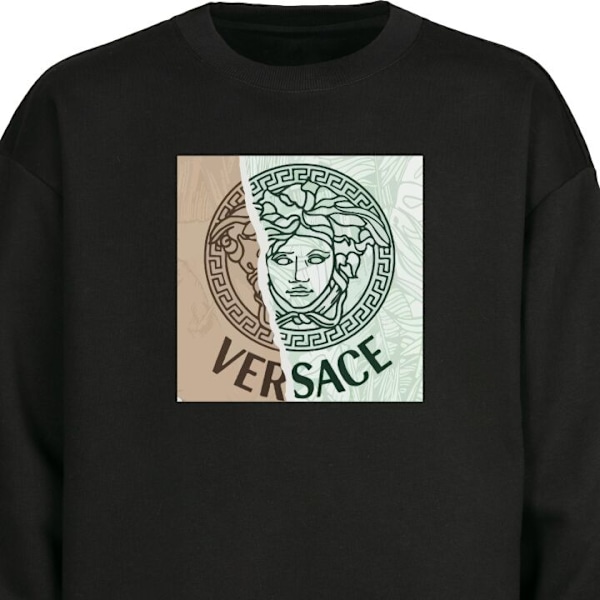 Sweatshirt for Voksen | Klassisk Collegegenser Versace svart S