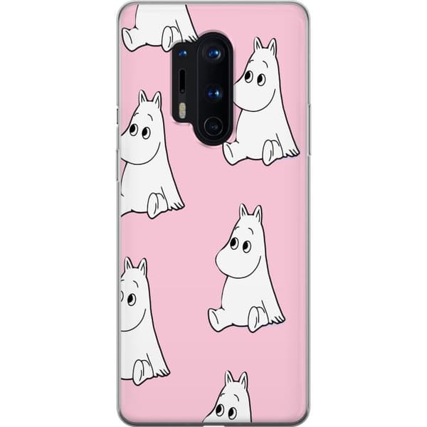 Kompatibelt Mobildeksel til OnePlus 8 Pro Figurmönster rosa