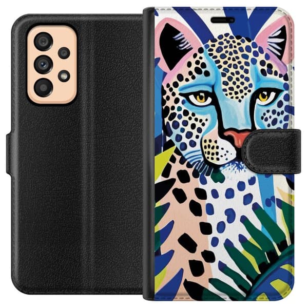 Kompatibelt Lommeboketui til Samsung Galaxy A53 5G Levende Leopard