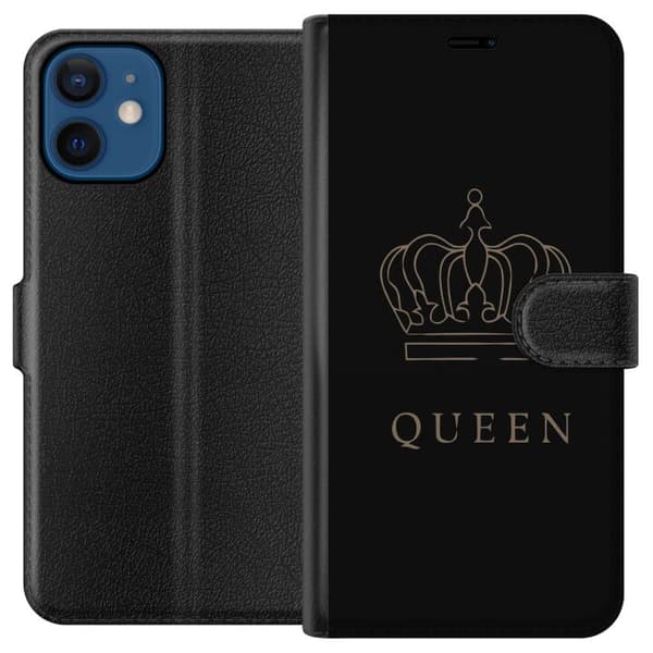 Kompatibel Tegnebogsetui til Apple iPhone 12 mini Kongelig Sommerfugl