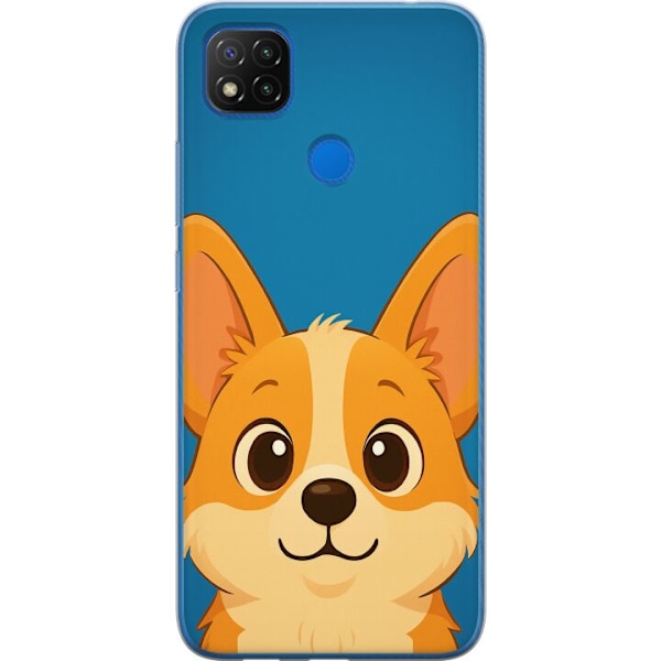 Xiaomi Redmi 9C NFC Läpinäkyvä kuori Hello Corgi