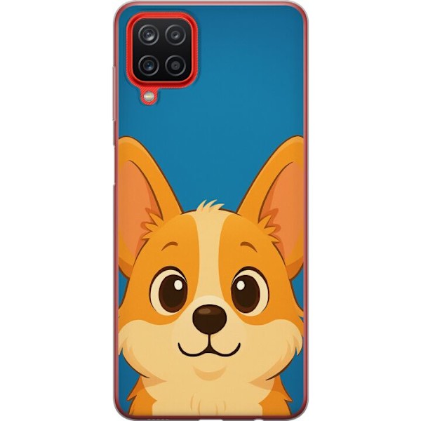 Samsung Galaxy A12 Gjennomsiktig deksel Hello Corgi