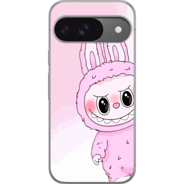 Google Pixel 9 Pro Gjennomsiktig deksel Labubu Bunny-serien
