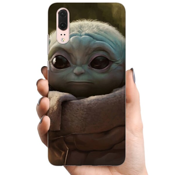 Huawei P20 TPU Matkapuhelimen kuori Baby Yoda