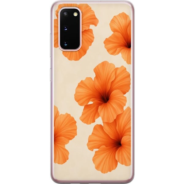 Samsung Galaxy S20 Gjennomsiktig deksel Papaya Punch