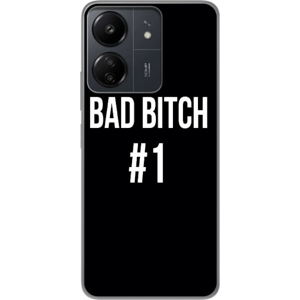 Xiaomi Redmi 13C Genomskinligt Skal Bad Bitch #1