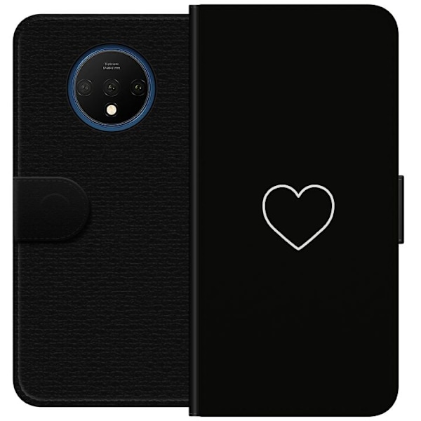 OnePlus 7T Tegnebogsetui Hjerte