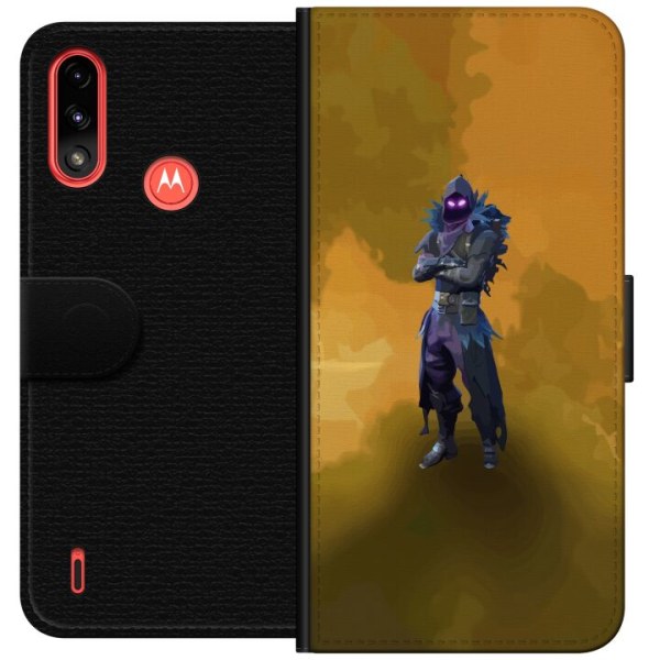 Motorola Moto E7 Power Plånboksfodral Fortnite - Raven