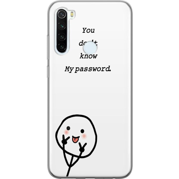 Xiaomi Redmi Note 8 Läpinäkyvä kuori Et Tunne Salasanaani