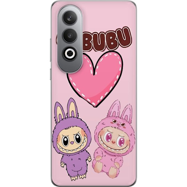 OnePlus Nord CE4 Gjennomsiktig deksel Labubu Pink Monster