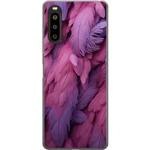 Sony Xperia 10 II Gennemsigtig cover Fjer