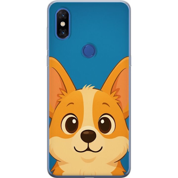 Xiaomi Mi Mix 3 Läpinäkyvä kuori Hello Corgi