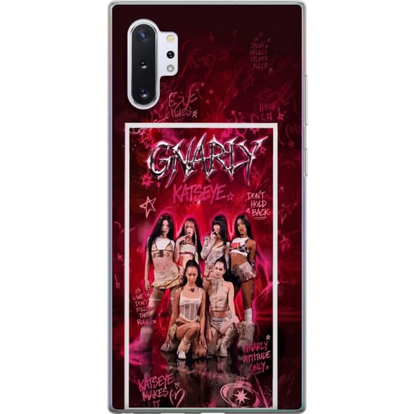 Kompatibelt Mobilskal till Samsung Galaxy Note10+ KATSEYE rosa grafik rosa