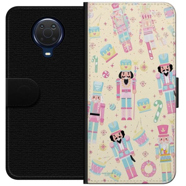 Kompatibelt Lommeboketui til Nokia G20 Jul rosa