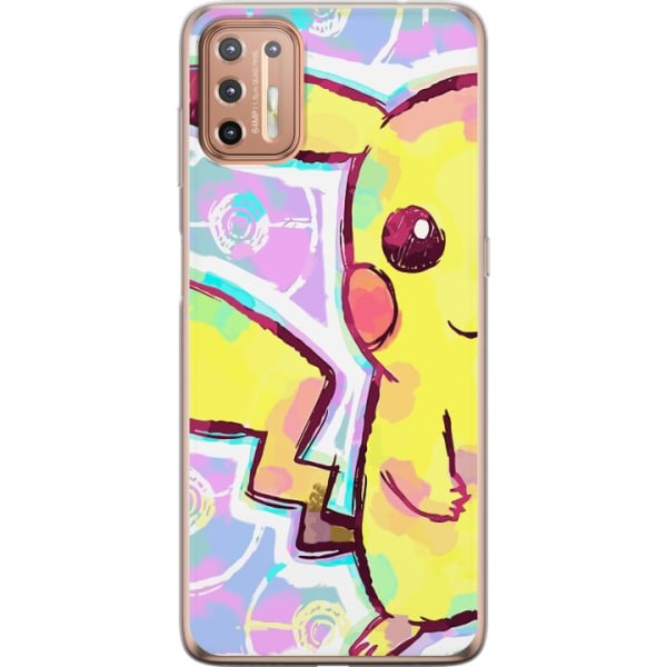 Motorola Moto G9 Plus Genomskinligt Skal Pikachu 3D