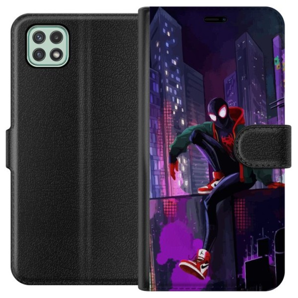 Samsung Galaxy A22 5G Lompakkokotelo Fortnite - Spider-Man