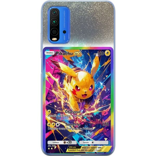 Kompatibelt Mobildeksel til Xiaomi Redmi 9T Pikachu gul