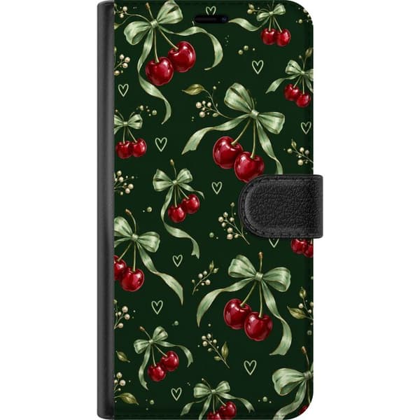 Kompatibel Tegnebogsetui til Apple iPhone 8 Plus Skovkirsebær grøn