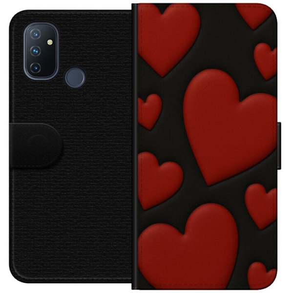 OnePlus Nord N100 Plånboksfodral Red Velvet Hearts