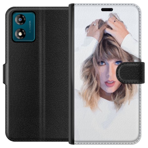 Motorola Moto E13 Lompakkokotelo Taylor Swift