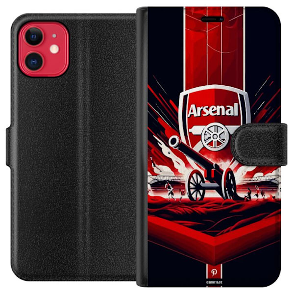 Apple iPhone 11 Lompakkokotelo Arsenal