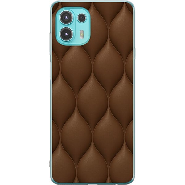 Motorola Edge 20 Lite Genomskinligt Skal Cocoa Scales