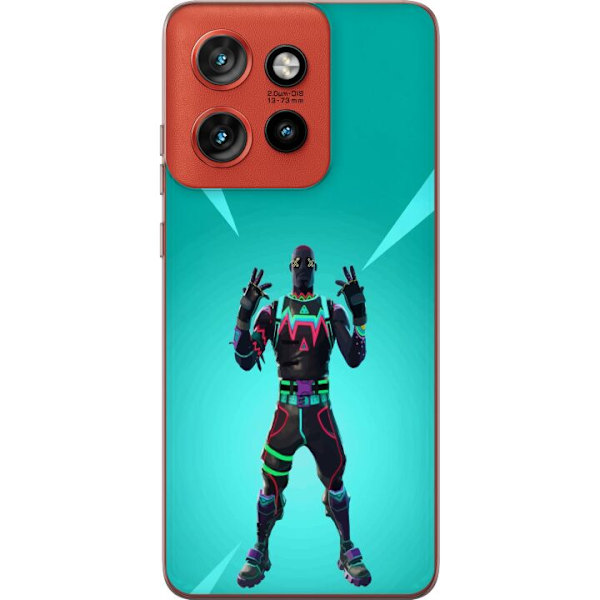 Motorola Edge 50 Neo Läpinäkyvä kuori musta ritari fortnite