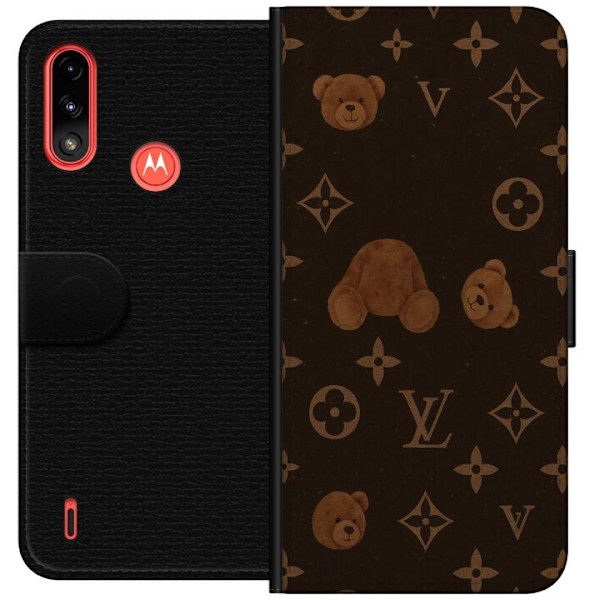 Motorola Moto E7 Power Tegnebogsetui Plush Luxe