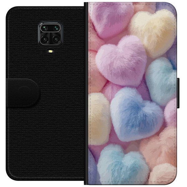Xiaomi Redmi Note 9S Plånboksfodral Hjärtan Kärlek Grafisk Design Romantiskt Motiv Populärt Symbol Grafiskt Mönster Dekoration